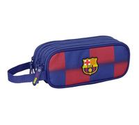 safta F.C. Barcellona 1ª attrezzatura 25/26 - Astuccio triplo cerniera, astuccio per bambini, ideale per bambini dai 5 ai 14 anni, comodo e versatile, qualità e resistenza, 21 x 7 x 8,5 cm, blu