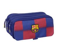 safta F.C. Barcellona 1ª attrezzatura 25/26 - Astuccio triplo grande, astuccio per bambini, ideale per bambini in età scolastica, comodo e versatile, qualità e resistenza, 21,5 x 8 x 10 cm, blu