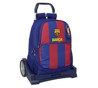 safta F.C. Barcellona 1ª attrezzatura 25/26 - Zaino scuola, schienale ergonomico, con carrello Evolution, ideale per bambini di diverse età, confortevole e versatile, qualità e resistenza, 32 x 16 x