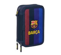 safta F.C. Barcellona 1ª attrezzatura 26/27 - Astuccio scuola con 37 utili inclusi, comodo e versatile, 12,5 x 5,5 x 19,5 cm