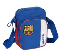 Safta F.C. Barcellona 2ª attrezzatura - Tracolla con tasca esterna, valigetta portatodo, tracolla comoda e versatile, qualità e resistenza, 16 x 6 x 22 cm, colore blu e bordeaux, blu/granata,