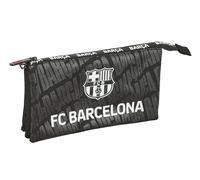 safta F. C. Barcellona - Astuccio triplo, astuccio per bambini, ideale per bambini in età scolastica, comodo e versatile, qualità e resistenza, 22 x 3 x 12 cm