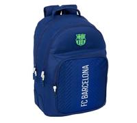 safta F.C. Barcellona NAVY Blue - Zaino scuola per bambini, ideale per bambini di diverse età, comodo e versatile, qualità e resistenza, 32 x 15 x 42 cm, Blu navy, M, Casual
