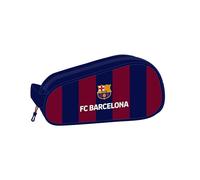 Safta F.C. Barcellona - Scarpiera ovale, multiuso, portatodo, sport, extraculare, calcio, comoda e versatile, 34 x 18 x 15 cm, colore: blu navy/bordeaux, Blu marino/Granato, Estándar, Casual