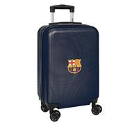 F.C. Barcellona - Trolley da cabina 20 pollici, valigia con ruote, lucchetto di sicurezza, valigia leggera, 34,5 x 20 x 55 cm, colore: blu marino/bordeaux, Blu marino/Granato, Estándar, Casual