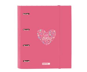 Safta FEELING - 4 Ring Binder 35 cm with 100 A4 Sheets, Ideal for Children of Di