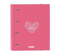 Safta FEELING - Raccoglitore 4 anelli da 35 cm con 100 fogli A4, ideale per bambini di diverse età, confortevole e versatile, qualità e resistenza, 27 x 3,5 x 32 cm, multicolore, M, Casual