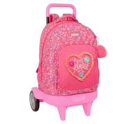 safta FEELING Zaino grande con ruote, Compact Evoluzione, rimovibile, ideale per bambini di diverse età, comodo e versatile, qualità e resistenza, 33 x 22 x 45 cm, multicolore, M, Casual