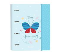 Safta -Folder 4 ANI 35Mm C/Replacement Blackfit8 Butterfly 27X32X3,5Cm, Multicol