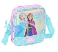 Safta FROZEN COOL DAYS - Borsa a tracolla piccola, borsa per bambini, ideale per bambini dai 5 ai 14 anni, comoda e versatile, qualità e resistenza, 16 x 4 x 18 cm, colore viola/celeste,