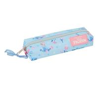 Safta FROZEN ICE MAGIC - Astuccio rettangolare per bambini, astuccio per bambini, ideale per bambini in età scolastica, comodo e versatile, qualità e resistenza, 22 x 7 x 40 cm, Blu chiaro, M, Casual