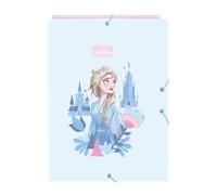 Safta FROZEN ICE MAGIC - Cartella a libro con 3 fogli, ideale per bambini di diverse età, comoda e versatile, qualità e resistenza, 26 x 36,5 cm, Blu chiaro, M, Casual