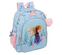 safta FROZEN ICE MAGIC - Zaino scuola per bambini, adattabile a carrozzina, ideale per bambini in età scolare, comodo e versatile, qualità e resistenza, 32 x 12 x 38 cm, Blu chiaro, M, Casual