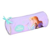 FROZEN SPIRIT - Astuccio rotondo per bambini, ideale per bambini dai 5 ai 14 anni, comodo e versatile, qualità e resistenza, 20 x 7 cm, viola, M, Casual