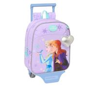 Safta FROZEN SPIRIT - Zaino asilo con carrello, ideale per bambini di diverse età, comodo e versatile, qualità e resistenza, 22 x 10 x 27 cm, viola, M, Casual