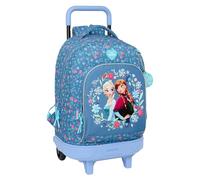 safta FROZEN - Zaino grande con ruote, compatto, rimovibile, ideale per bambini di diverse età, comodo e versatile, qualità e resistenza, 33 x 22 x 45 cm