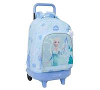 FROZEN - Zaino grande con ruote, compatto, rimovibile, ideale per bambini di diverse età, comodo e versatile, qualità e resistenza, 33 x 22 x 45 cm