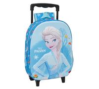 FROZEN - Zaino per bambini 3D con ruote, ideale per bambini di diverse età, comodo e versatile, qualità e resistenza, 27 x 10 x 33 cm