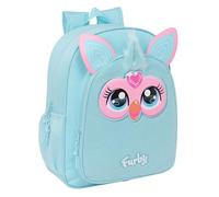 safta FURBY - Zaino scuola per bambini, adattabile a carrozzina, ideale per bambini in età scolare, comodo e versatile, qualità e resistenza, 32 x 12 x 38 cm, azzurro, M, Casual