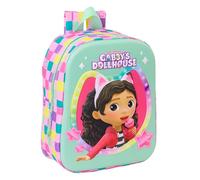 Safta Zaino asilo GABBY'S DOLLHOUSE 3D – adattabile al carrello, facile da pulire, multicolore M