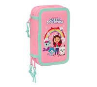 GABBY'S DOLLHOUSE - Astuccio scolastico con 37 utensili inclusi, ideale per bambini dai 5 ai 14 anni, comodo e versatile, qualità e resistenza, 12,5 x 5,5 x 19,5 cm