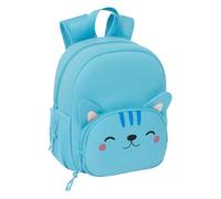 safta GATO - Zaino in neoprene, zaino per bambini, ideale per bambini di diverse età, comodo e versatile, 20 x 9 x 25 cm, Blu chiaro, M, Casual