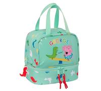 Safta George - Portamerienda, Portatodo, Qualità e Massima Resistenza, Porta Cibo, Ricreo, Spuntino e Colazione, 20 x 15 x 20 cm, Colore Verde Menta, verde menta, Estándar, Casual