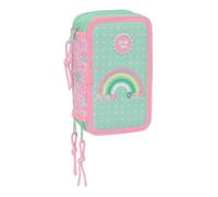 Safta GLOWLAB AMAZING - Astuccio scuola con 37 utili inclusi, astuccio per bambini, ideale per bambini dai 5 ai 14 anni, comodo e versatile, qualità e resistenza, 12,5 x 5,5 x 19,5 cm, multicolore, M,