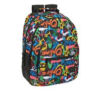 SAFTA GRAFFITI COLORS - Zaino scuola per bambini, ideale per bambini di diverse età, comodo e versatile, qualità e resistenza, 32 x 15 x 42 cm