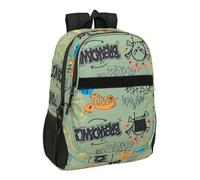 SAFTA GRAFFITI ZONE - Zaino scuola per bambini, ideale per bambini di diverse età, comodo e versatile, qualità e resistenza, 32 x 16 x 44 cm