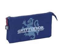 Safta Astuccio triplo Harry Potter Captain M Blu navy 22 x 12 x 3 cm per bambini