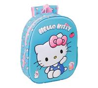 HELLO KITTY - Zaino scolastico, design 3D, ideale per bambini di diverse età, comodo e versatile, qualità e resistenza, 27 x 10 x 33 cm