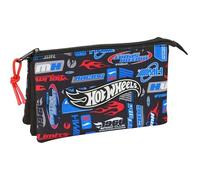 safta HOT WHEELS - Astuccio triplo, astuccio per bambini, ideale per bambini in età scolastica, comodo e versatile, qualità e resistenza, 22 x 3 x 12 cm, multicolore, M, Casual