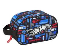 safta HOT WHEELS - Beauty case per bambini con manico, misura media, adattabile al carrello, facile da pulire, confortevole e versatile, qualità e resistenza, 26 x 12 x 15 cm, multicolore, M, casual