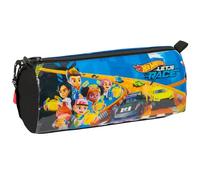 safta Hot Wheels Let's Race - Astuccio con cerniera e scomparto per bambini, ideale per bambini in età scolastica, comodo e versatile, qualità e resistenza, 21 x 7 x 8 cm, blu/nero, M, Casual