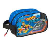 Safta HOT WHEELS LET'S RACE - Borsa per scuola per bambini media con manico, borsa per bambini, adattabile al carrello, facile da pulire, comoda e versatile, qualità e resistenza, 26 x 12 x 15 cm, blu