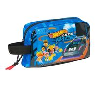 Safta HOT WHEELS LET'S RACE - Porta Colazioni Termiche, Portatodo, Qualità e Massima Resistenza, Porta Cibo, Ricreo, 21,5 x 6,5 x 12 cm, blu/nero, M, Casual