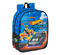 safta HOT WHEELS LET'S RACE - Zaino per bambini, zaino per la scuola, adattabile al carrello, ideale per l'asilo, comodo e versatile, qualità e resistenza, 22 x 10 x 27 cm, blu/nero, M, Casual