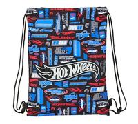 safta HOT WHEELS - Zaino a sacco piatto Junior, ideale per bambini di diverse età, comodo e versatile, qualità e resistenza, 26 x 34 cm, multicolore, M, Casual