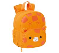 safta JIRAFA - Zaino in neoprene per bambini, ideale per bambini di diverse età, comodo e versatile, 20 x 9 x 25 cm, Arancione/Marrone, M, Casual