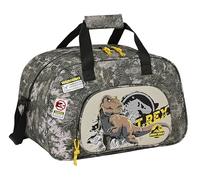 Safta JURASSIC WORLD WARNING - Borsa sportiva, zaino ideale per bambini di diverse età, comoda e versatile, qualità e resistenza, 40 x 23 x 24 cm, colore grigio, grigio, Estándar, Casual