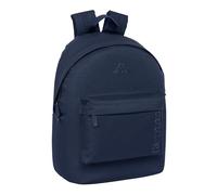safta KAPPA BASICS - Zaino per laptop da 14,1", ideale per giovani di diverse età, comodo e versatile, qualità e resistenza, 31 x 16 x 41 cm, Blu navy, M, Casual