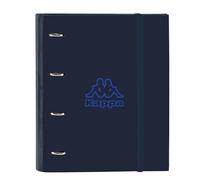 Safta Kappa Blue Night - Raccoglitore a 4 anelli da 35 cm con 100 fogli A4, ideale per bambini di diverse età, confortevole e versatile, qualità e resistenza, 27 x 3,5 x 32 cm, colore blu marino