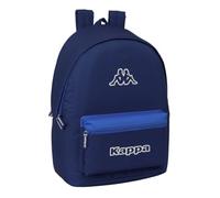 safta KAPPA RAIN - Zaino per laptop da 15,6" e USB, ideale per giovani di diverse età, tessuto riciclato, comodo e versatile, qualità e resistenza, 31 x 18 x 44 cm, Blu navy, M, Casual