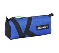 Safta KELME ROYAL - Astuccio con cerniera e scomparto, astuccio per bambini, ideale per bambini in età scolastica, comodo e versatile, qualità e resistenza, 21 x 7 x 8 cm, colore nero, Nero,