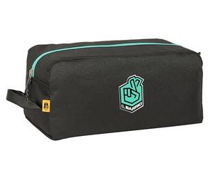 Safta Kings League EL Barrio - Scarpiera media, multiuso, portatile, sport, estrazione, calcio, comodo e versatile, 34 x 18 x 15 cm, colore: nero, Nero, Estándar, Casual