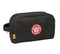 Safta Kings League - Beauty case per bambini con manico, beauty case per bambini, facile da pulire, comodo e versatile, qualità e resistenza, 24 x 10 x 15 cm, colore nero, Nero, Estándar, Casual