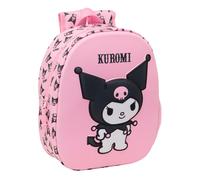 Safta KUROMI 3D School Backpack with 3D Design, Adaptable to Cart, Ideal for Chi