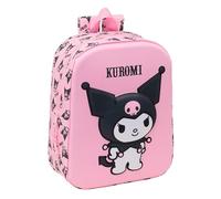 safta KUROMI 3D - Zaino per asilo 3D, adattabile al carrello, facile da pulire, ideale per bambini di diverse età, comodo e versatile, qualità e resistenza, 22 x 10 x 27 cm, Rosa, M, Casual