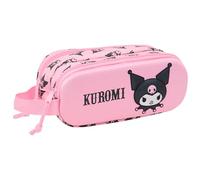 safta Kuromi - Astuccio doppio 3D per bambini, ideale per bambini in età scolare, comodo e versatile, qualità e resistenza, 21 x 6 x 8 cm, rosa, M, casual, Colore: rosa., m, Casual